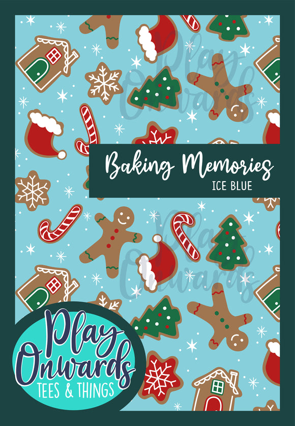 Baking Memories Blue - Seamless Print