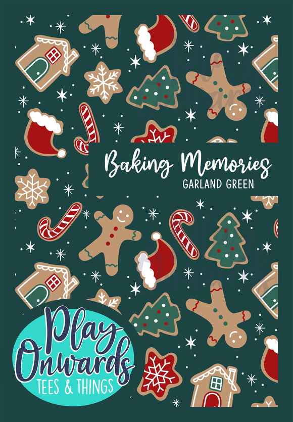 Baking Memories Green - Seamless Print