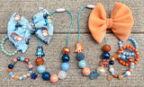 "Wackadoo" Blue Necklace