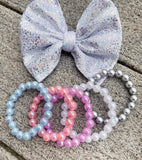 “Northern Lights” Iridescent Stacker Set of 5