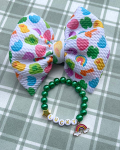 "Shamrock n' Roll” Name Bracelet