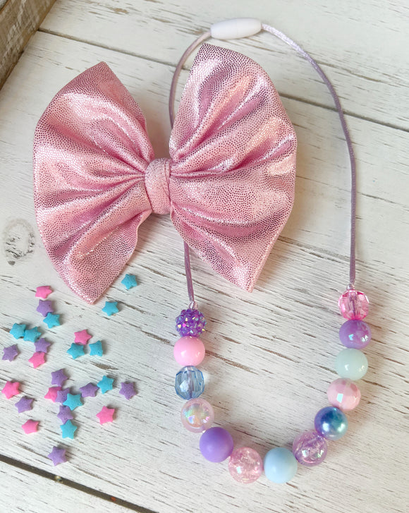 Cotton Candy Queen Mini Necklace