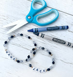 "First Day" Name Bracelet (SINGLE Bracelet) - Grayscale