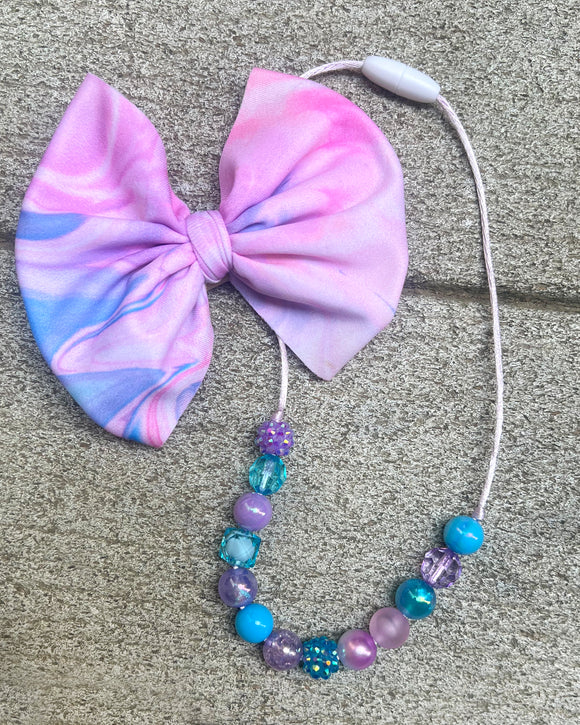 Sapphire Siren Mini Necklace