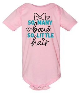 "So Little Hair" Onesie