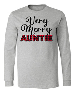 Merry AUNTIE Long Sleeve Tee