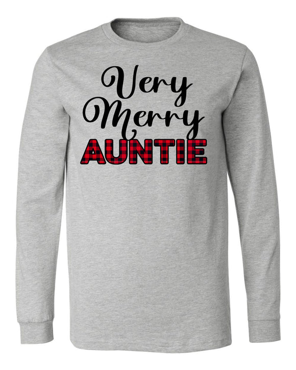 Merry AUNTIE Long Sleeve Tee