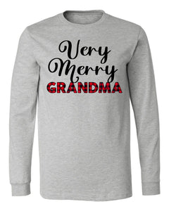 Merry GRANDMA Long Sleeve Tee
