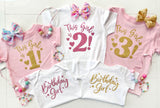 Girl's Birthday Tee - Pink