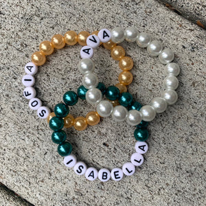 Pearl Name Bracelet