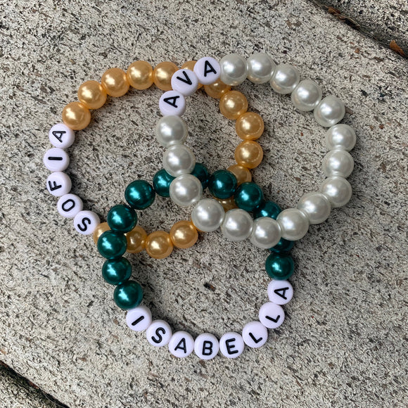 Pearl Name Bracelet