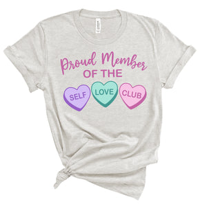 "Self Love Club" Pastels Tee