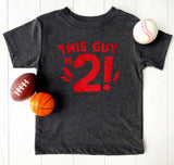 Boy's Birthday Tee - Gray