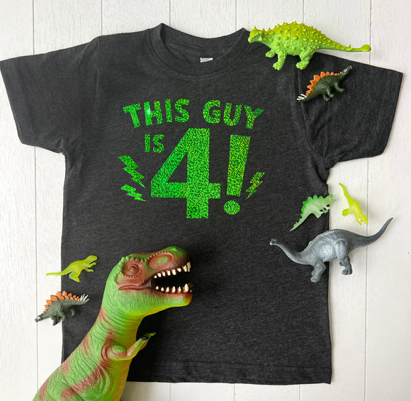 Boy's Birthday Tee - Gray
