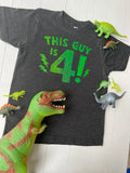 Boy's Birthday Tee - Gray