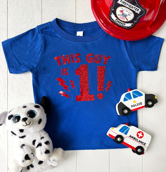 Boy's Birthday Tee - Blue
