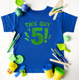 Boy's Birthday Tee - Blue