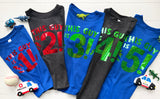 Boy's Birthday Tee - Blue