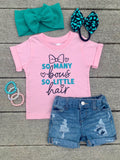 "So Little Hair" Onesie