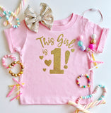 Girl's Birthday Tee - Pink