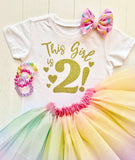 Girl's Birthday Tee - White