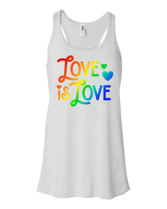 Love is Love Flowy Racerback Tank