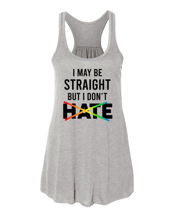 No Hate Flowy Racerback Tank