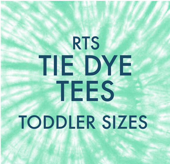 Tie Dye Tees - Toddler Sizes