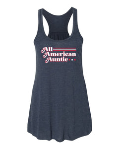American Auntie Flowy Racerback Tank