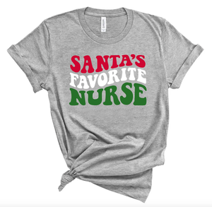 Santa's Favorite Nurse Tee