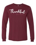 Thankful For Wine Long Sleeve Tee